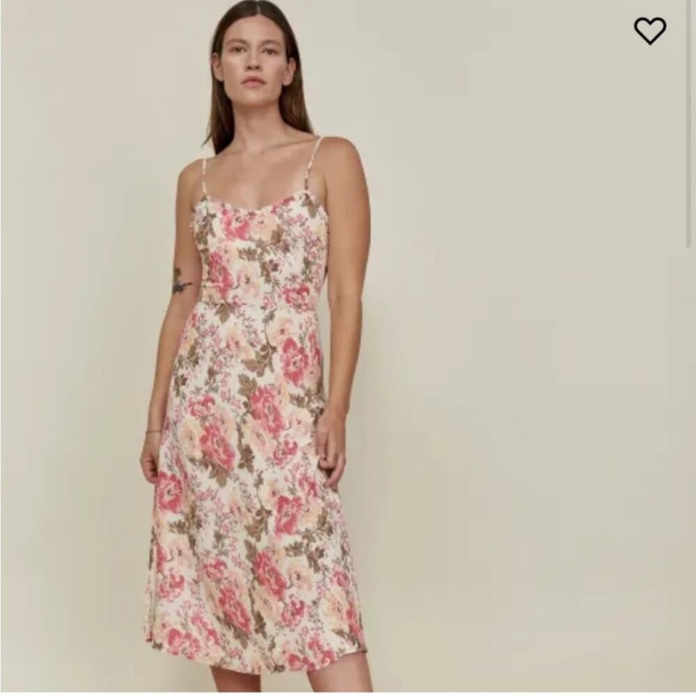 Reformation Cassandra Floral Dress in Farrah Size 4 - Picture 3 of 12